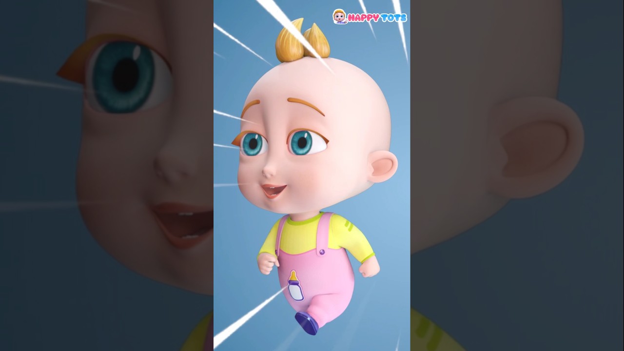 Walk Hop Run Stop | Nursery Rhymes & Kids Songs| Happy Tots #babysongs #toddlersongs
