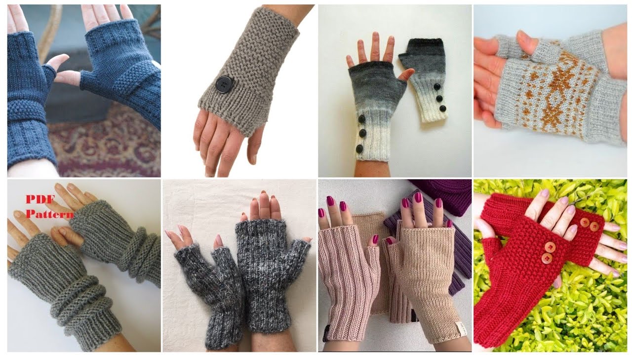 How to crochet fingerless gloves/easy patterns 