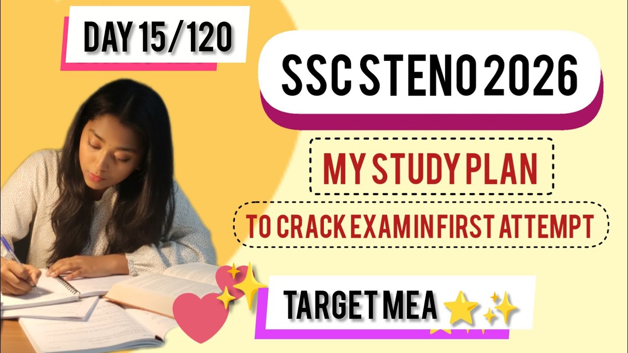 SSC STENOGRAPHER 2026 | DAY 15/120 | TARGET MEA 🎯| PARMAR SSC| RANI MAM | BlACKBOOK| ANUBHAV SIR |