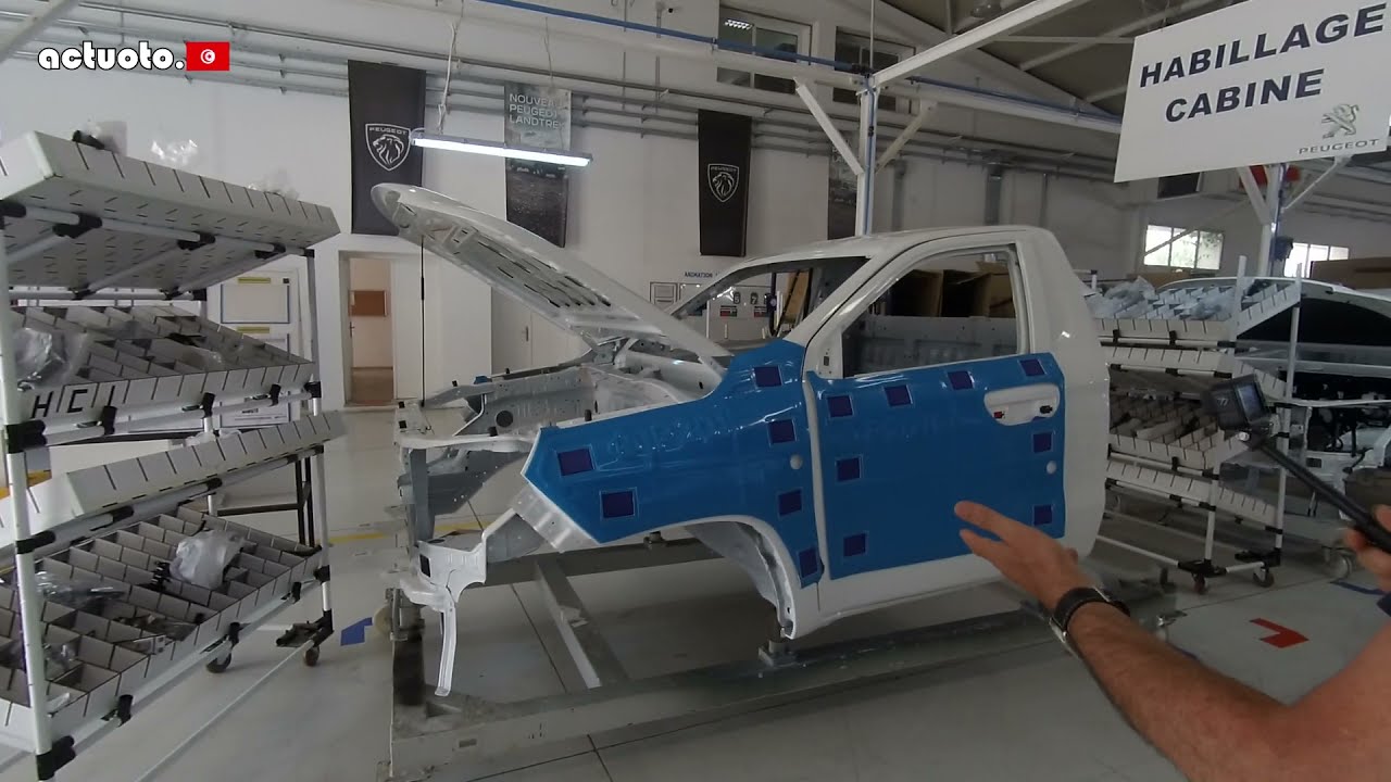Actuoto-Découverte: Site de montage, Peugeot Landtrek (Mghira Tunisie) وحدة تركيب بيجو  تونس