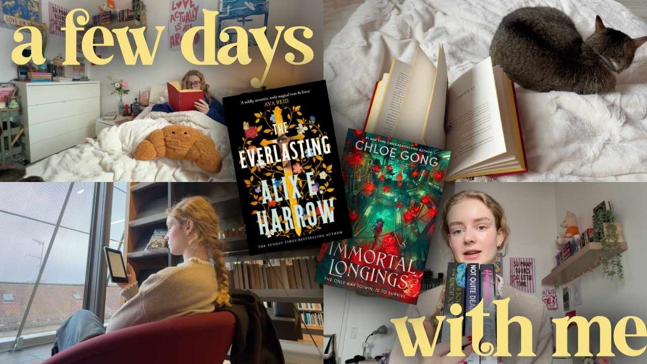 spend a few (sick) days reading with me (library trip, disappointing reads, learning guitar & more)