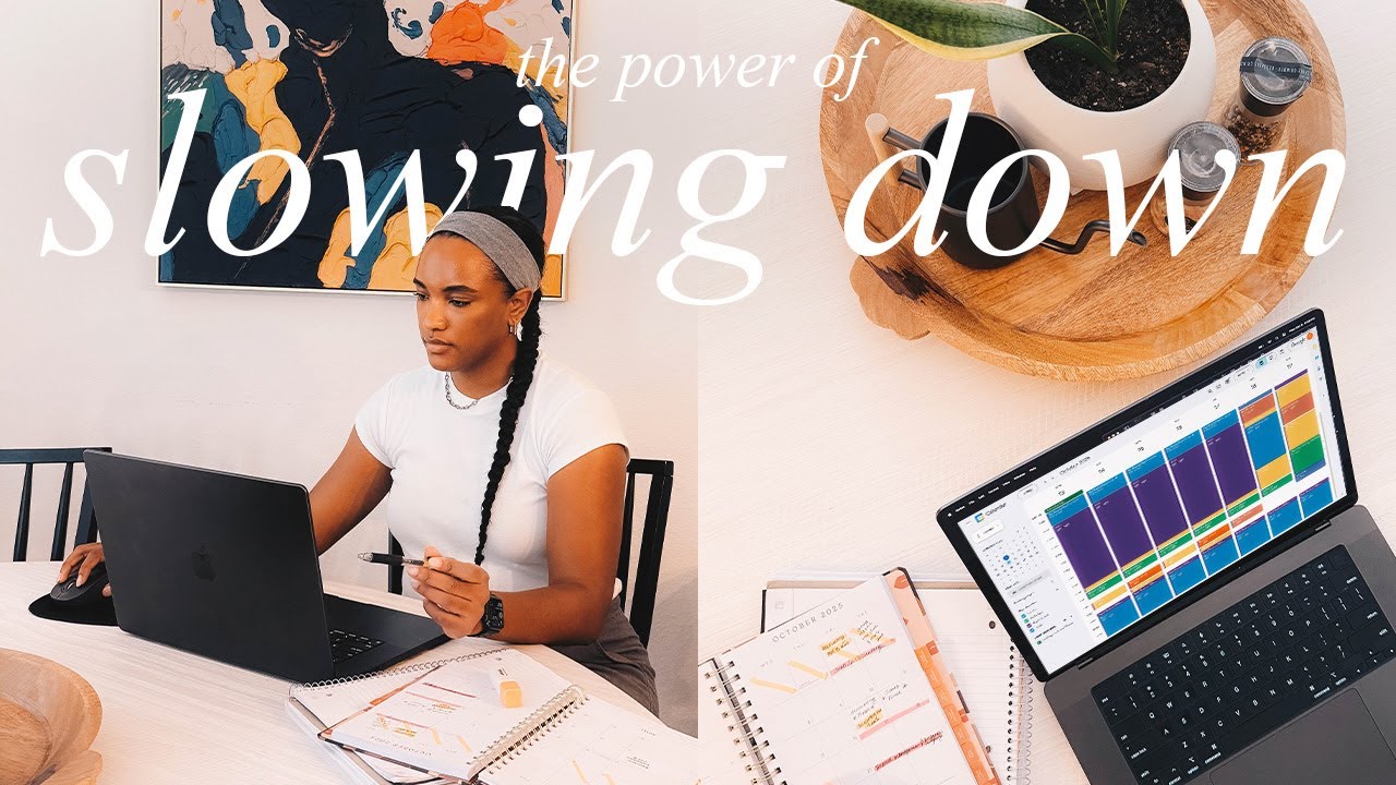 how to slow down without falling behind 💫 time blocking, prioritizing your goals & avoiding burnout