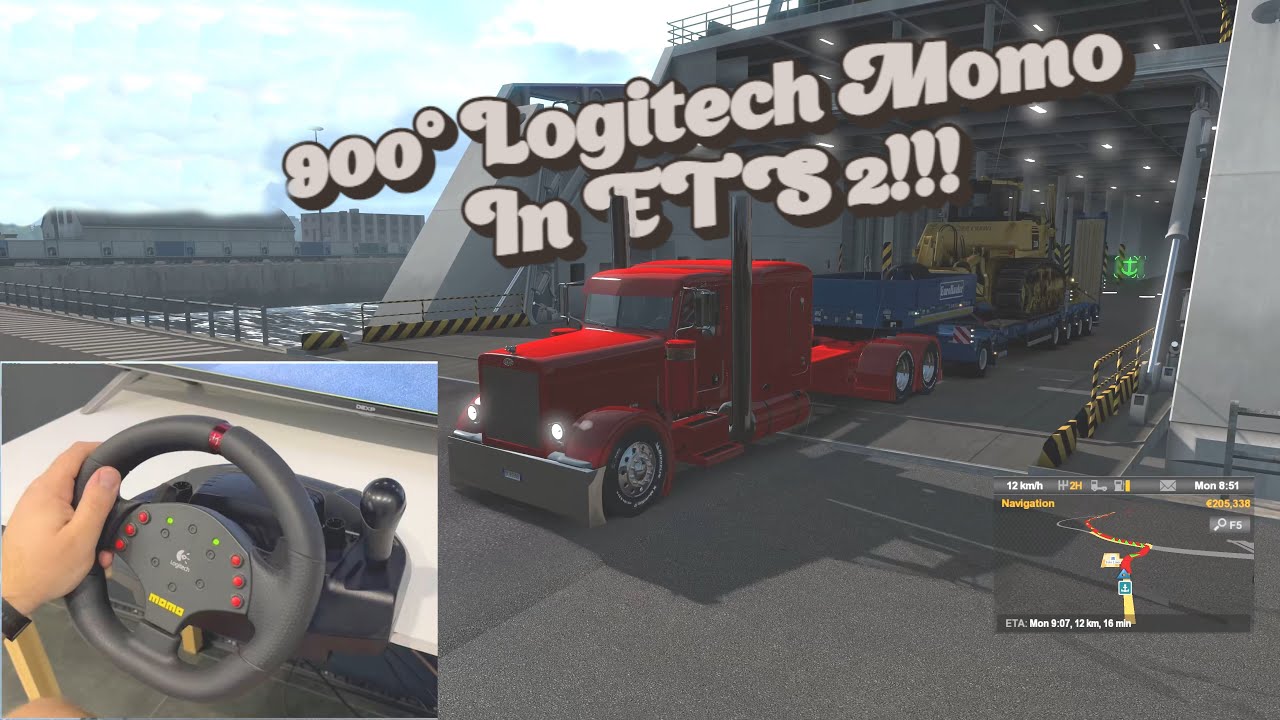 ETS2 - 900° Logitech Momo on Peterbilt 389 Long Frame | Heavy Dozer Crawl | 4k 60fps