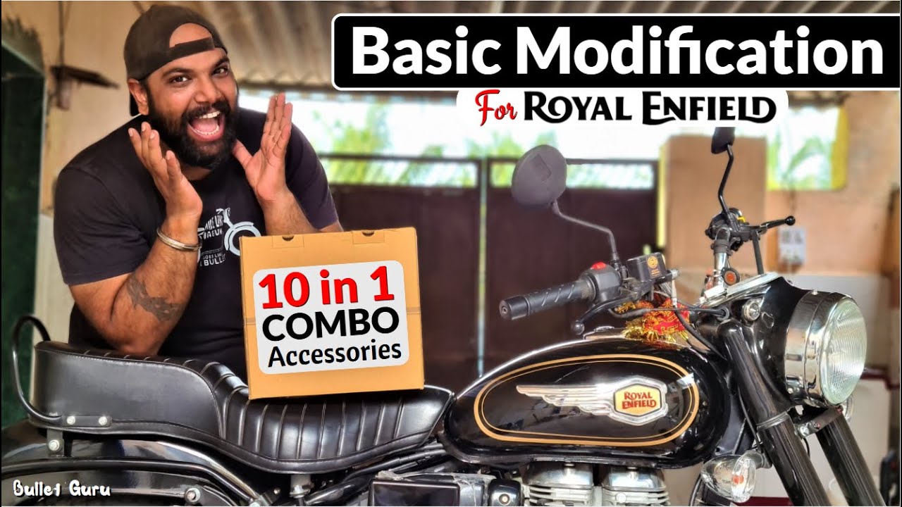 10-в-1 аксессуаров COMBO для Royal Enfield | Базовый комплект для модификации (распаковка)