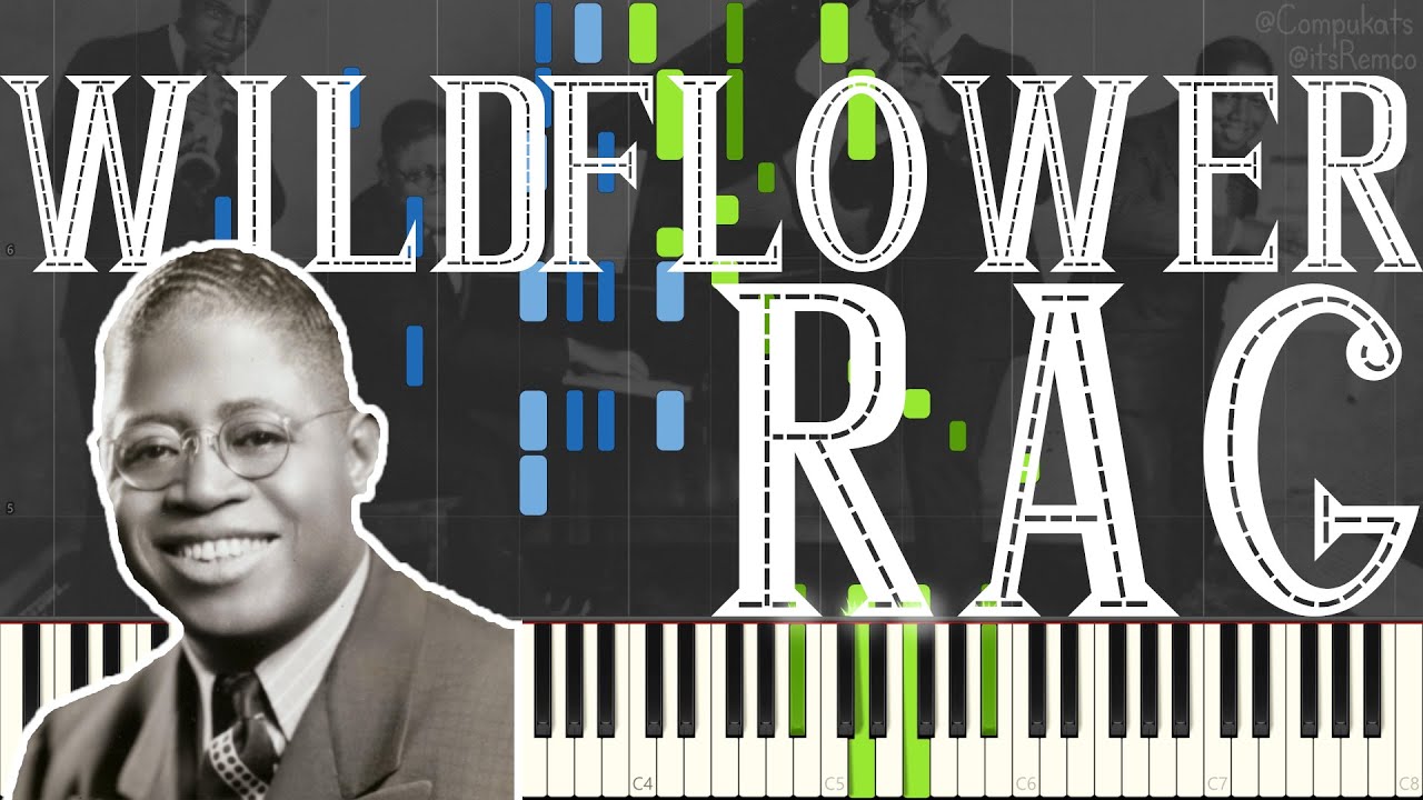 Clarence Williams - Wild Flower Rag 1916 (Ragtime Piano Synthesia)
