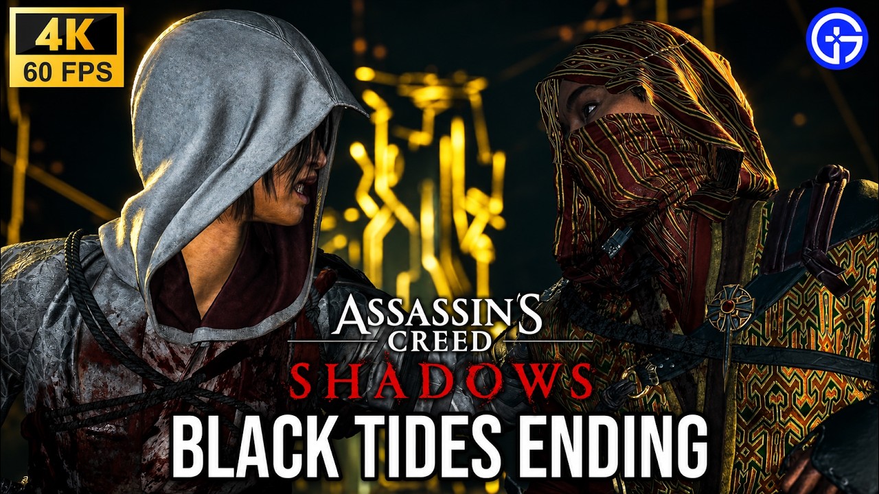 Assassin's Creed: Shadows &ndash; DLC &laquo;Чёрные приливы&raquo; &ndash; КОНЦОВКА &ndash; 4K 60FPS