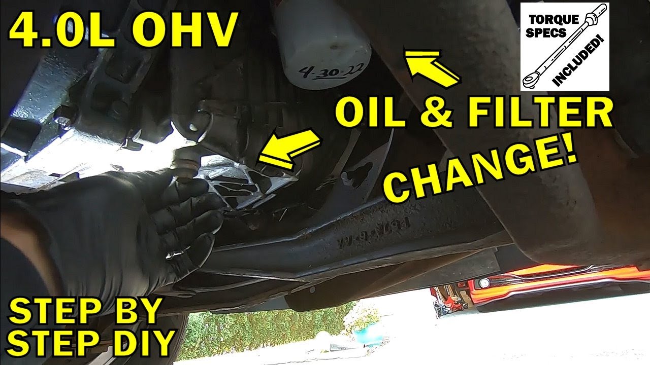 1993-2000 Ford Ranger Oil Change (4.0L OHV V6)