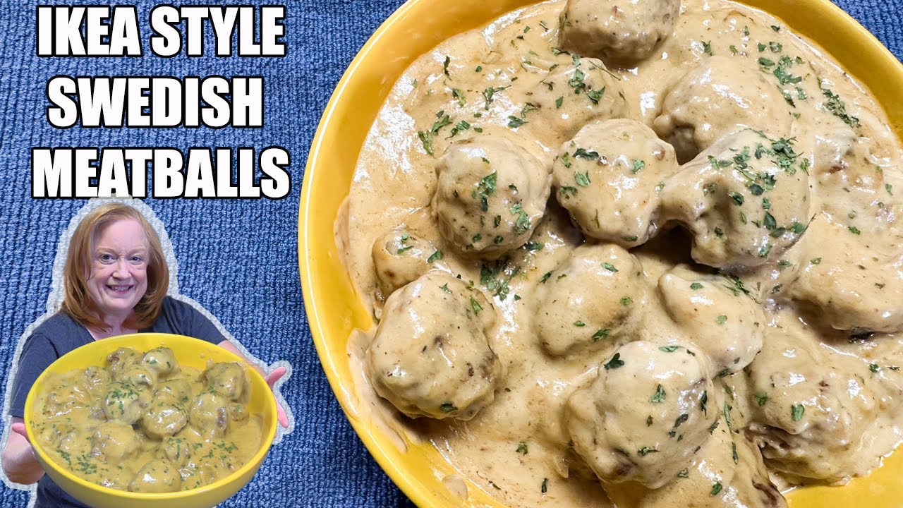 IKEA STYLE Swedish Meatballs with Creamy Sauce