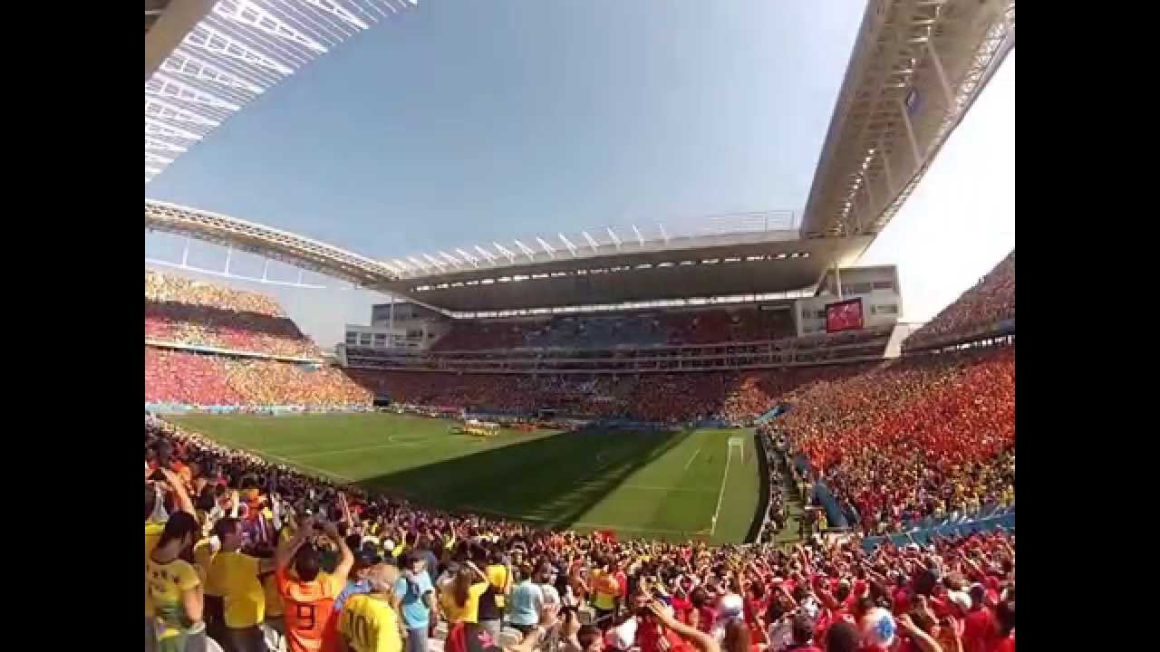 Himno de Chile a capella Holanda V/S Chile  Marea Roja Mundial Brasil 2014
