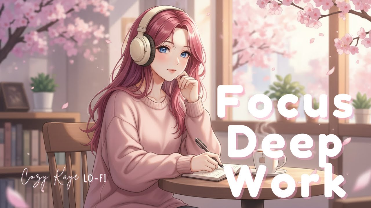 Cozy Sakura Lo Fi 🌸 Soft Beats for Studying & Focus 1 Hour