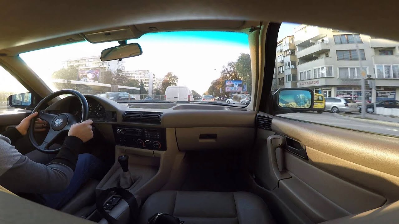 BMW 525i e34 - City Driving Part 2 [GoProHero4] - Passanger POV
