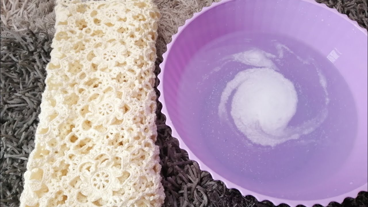 كروشية /طريقة فرد قطع الكروشية 🧶 بخيط اليزا ديفا