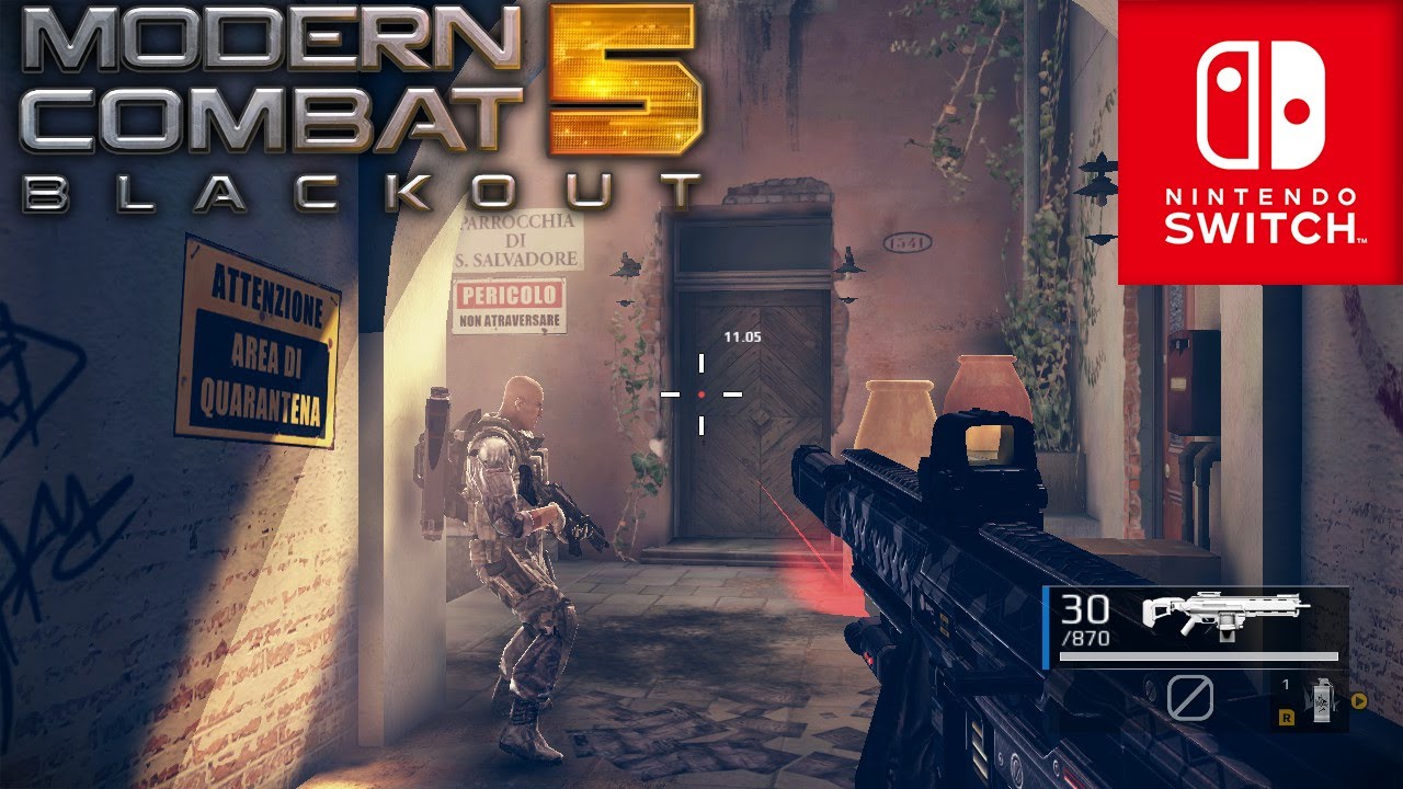 Modern Combat Blackout Online Switch Gameplay