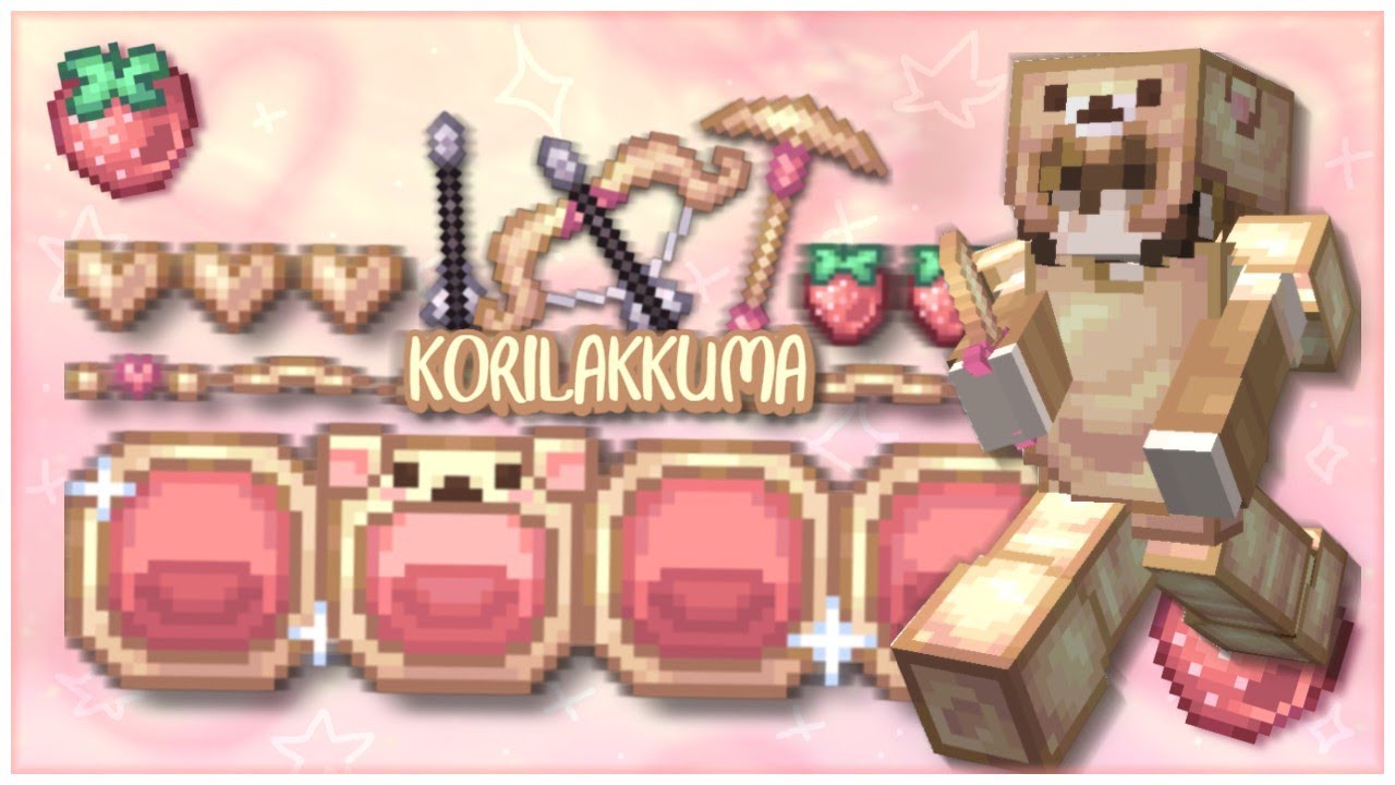 Korilakkuma 32x Aesthetic Texture pack Showcase + Release - 1.8.9 (For @KATlEMAY)