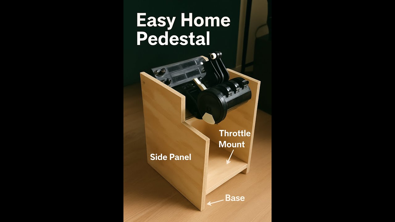 Easy DIY Home Flight Sim Pedestal Build  Make Your Own Throttle Stand for Microsoft Flight Simulator