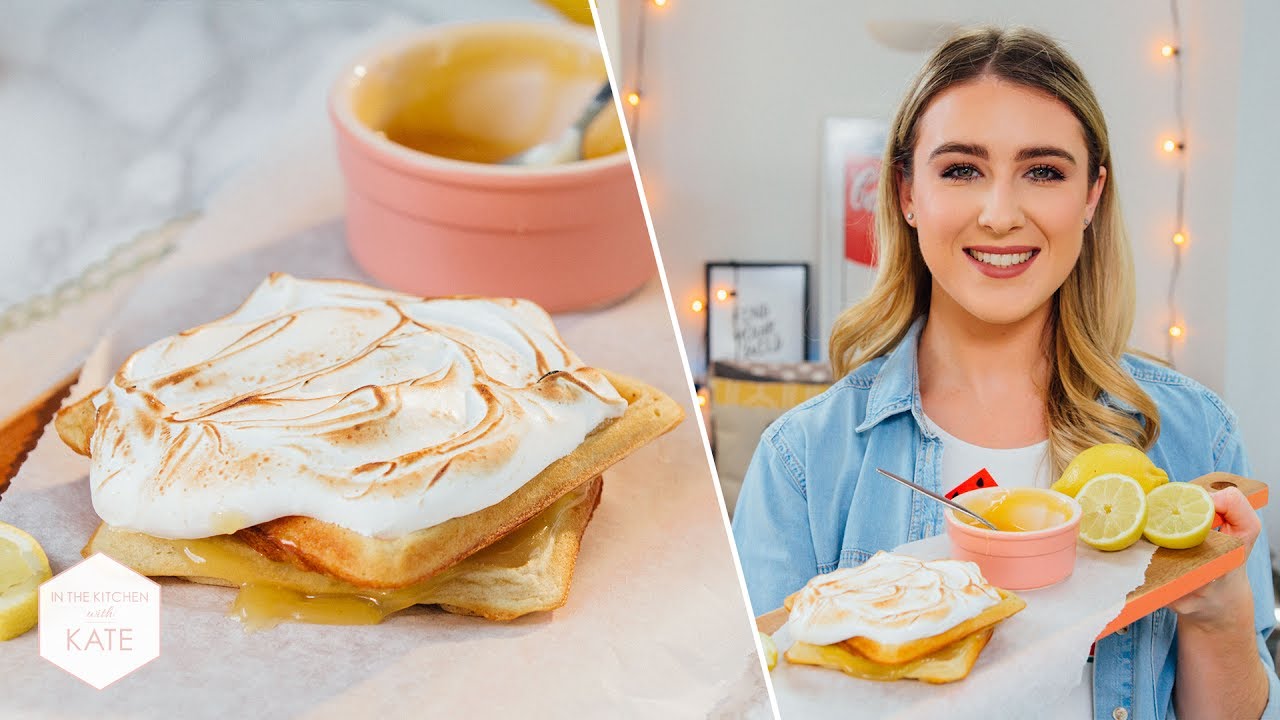 Lemon Meringue Waffles - In The Kitchen With Kate