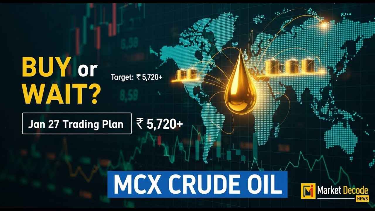 CRUDE OIL SURGE! 🚀 MCX Crude Analysis (Feb 19 Contract) | Trading Plan for 27 Jan