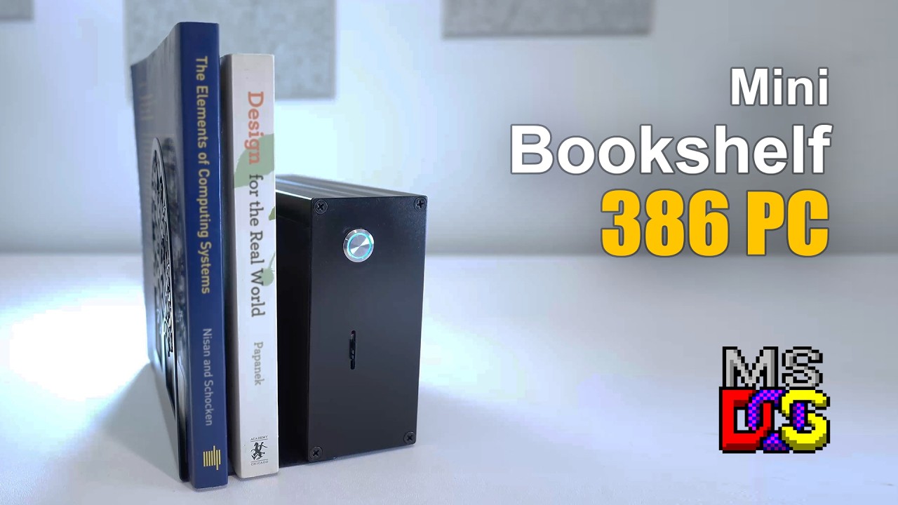 Building a mini bookshelf 386 retro gaming PC for MSDOS