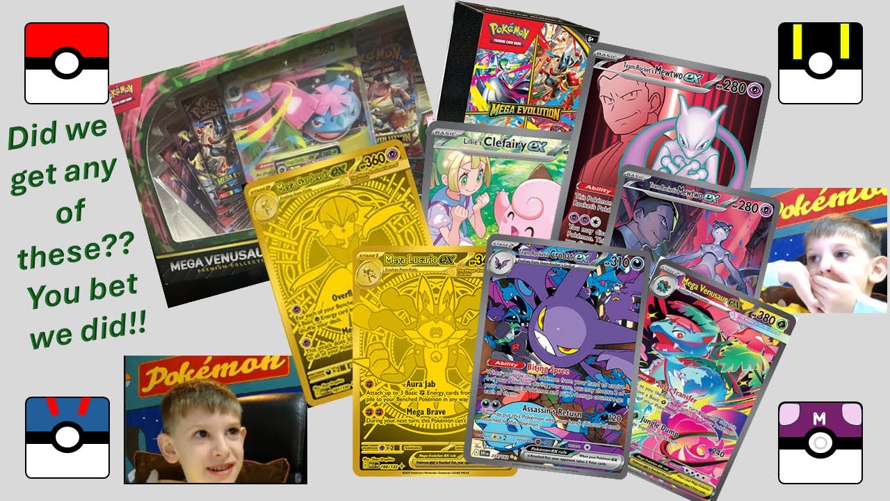 Knox Opens Pokemon Cards!!! $100 Opening !!! Mega Venusaur Collection Box and Mega Evolution Packs!!