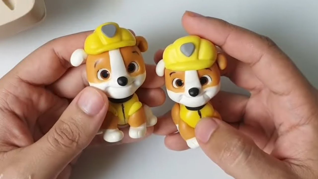Rubble Aula 6 - PATRULHA CANINA EM BISCUIT COM MOLDE