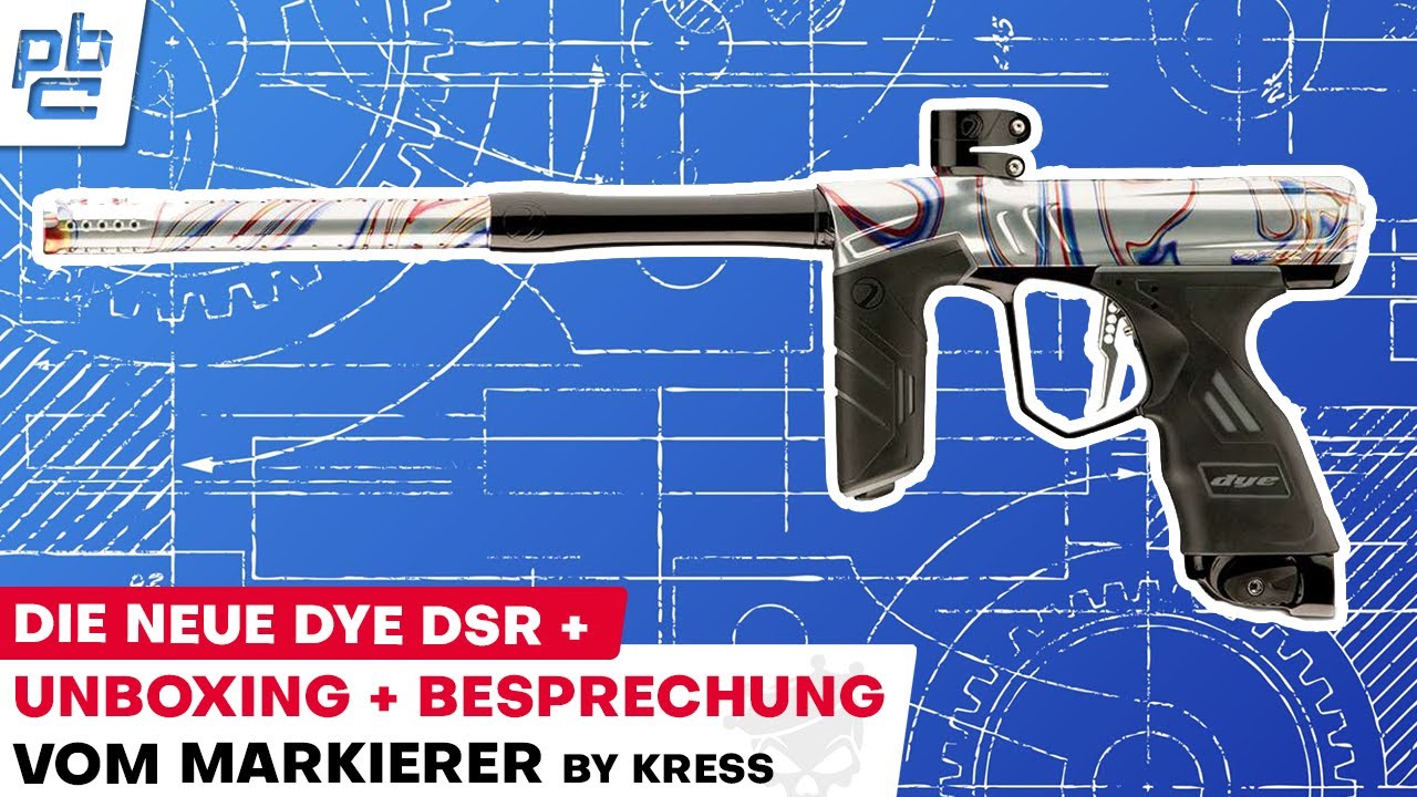 Die neue DYE DSR+ Plus Paintball Gun Unboxing Besprechung