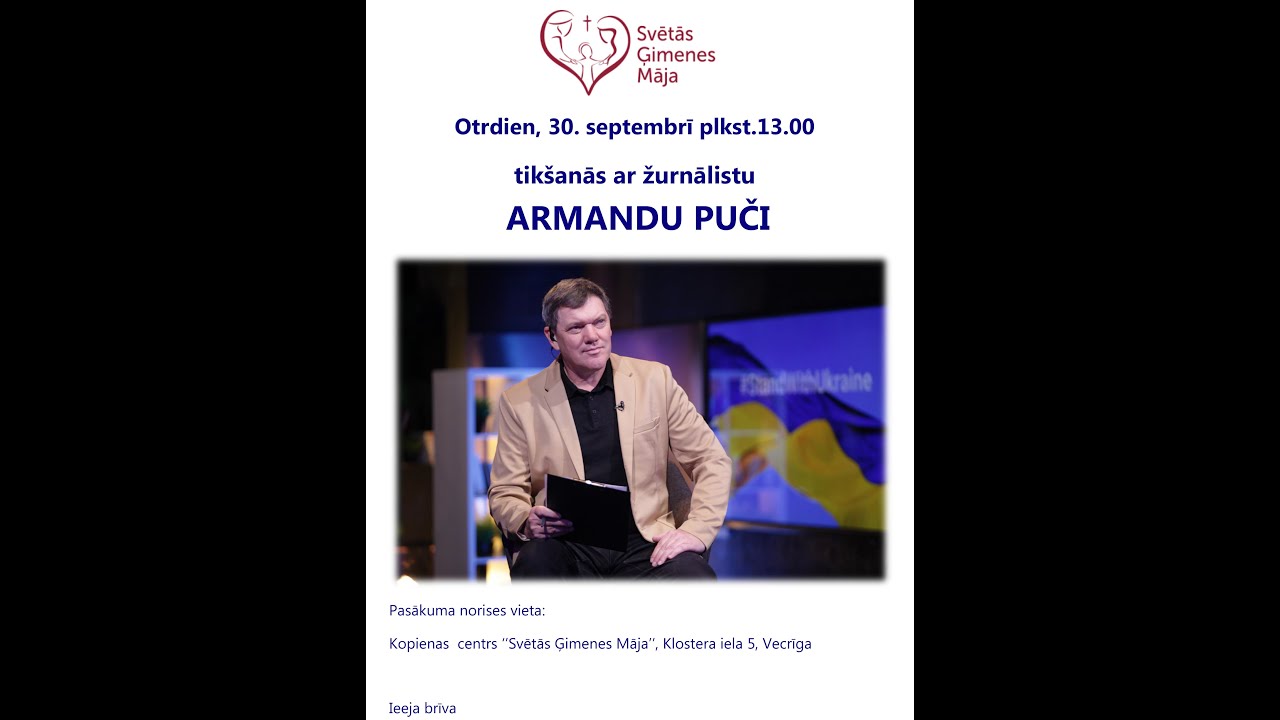 Armands Puče žurnālists -fotogrāfs . Sv.Ģimenes mājā.30.09.2025.Video Ojārs Jansons ©