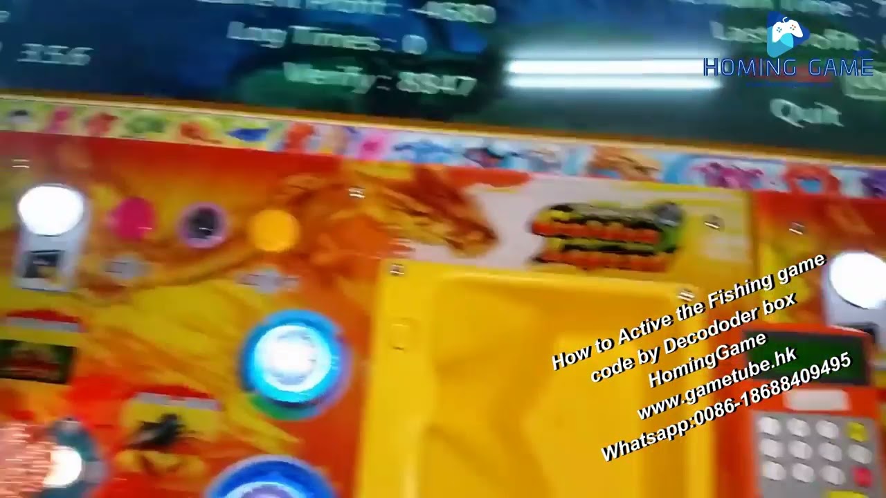 How to Active the Fishing Game Machine Code By Decoder box  Step by Step instrution by HomingGame