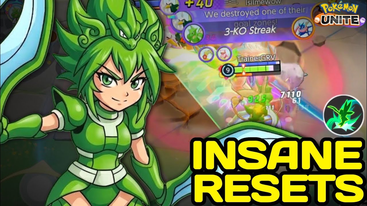 Nerf but Double Hit Scyther Resets are Deferent 😳 Pokemon Unite | NINZA PLAYS