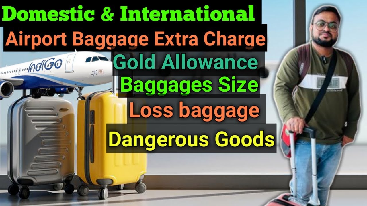 domestic & international airport extra Baggages charge 2024 | gold Allowance | loss baggages