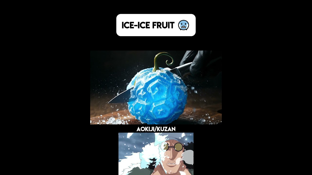 Cutting the Ice-Ice Fruit ❄️ | Ultra-Realistic One Piece Devil Fruit #asmr #onepiece #satisfying