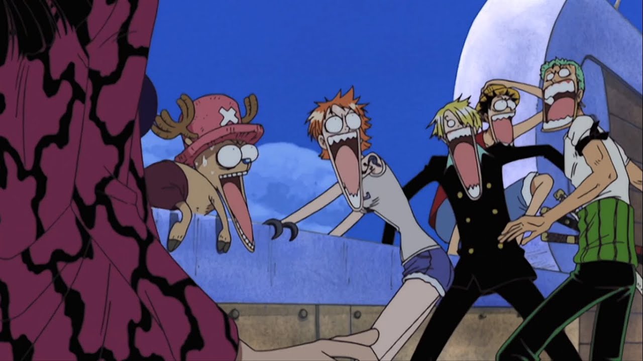 OLHA A QUEDA , O POLVO MUXO DO NADA ONE PIECE DUBLADO