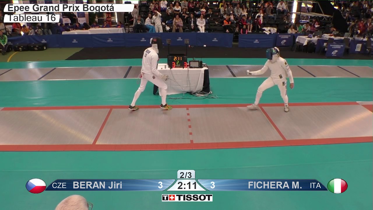 FE M E Individual Bogota COL Grand Prix 2017 T16 01 red BERAN CZE vs FICHERA ITA