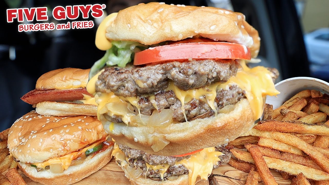 MUKBANG EATING FIVE GUYS CHEESEBURGERS & CAJUN FRIES WITH WINGSTOP CHEESE REAL EATING SOUNDS ASMR