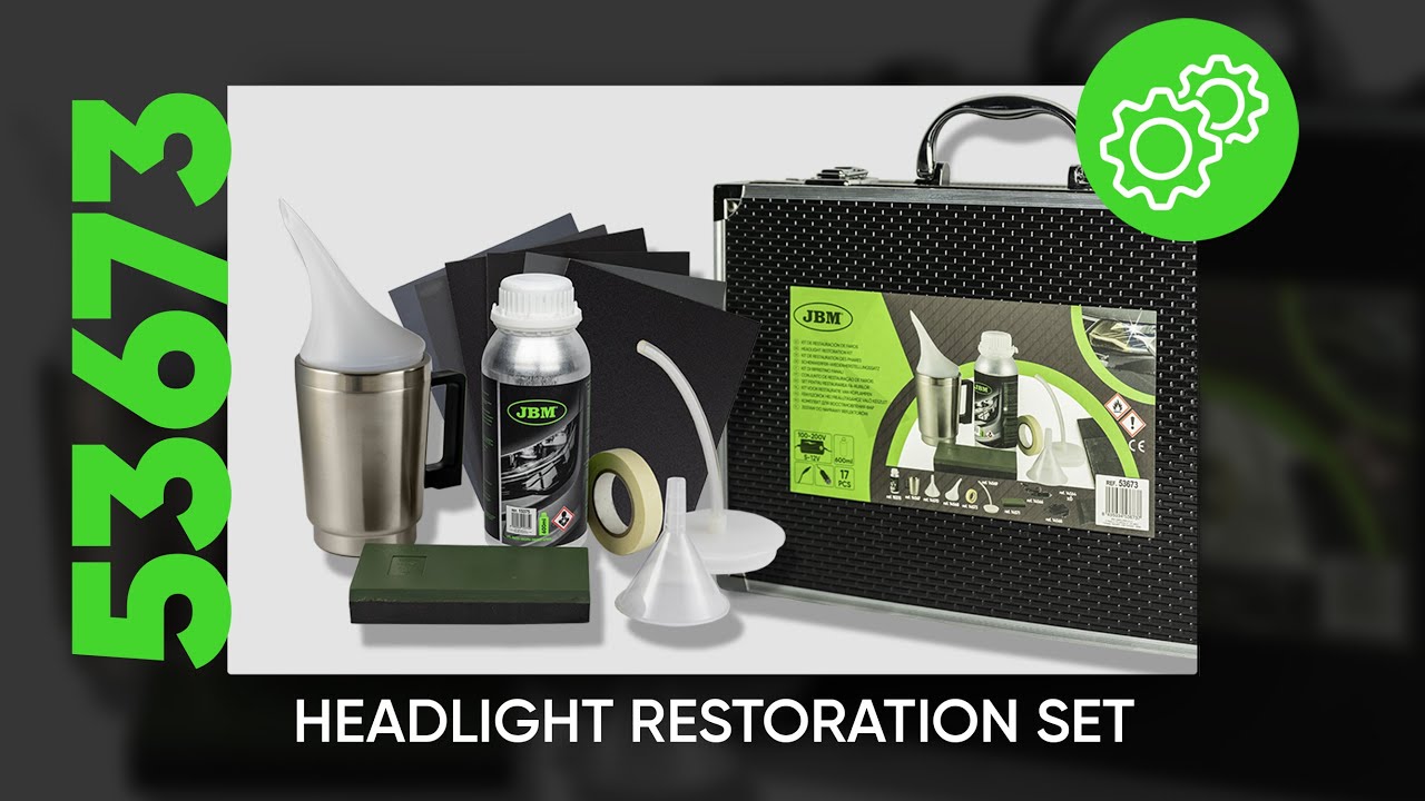 HOW TO USE the HEADLIGHT RESTORATION KIT ref.53673 easy and fast
