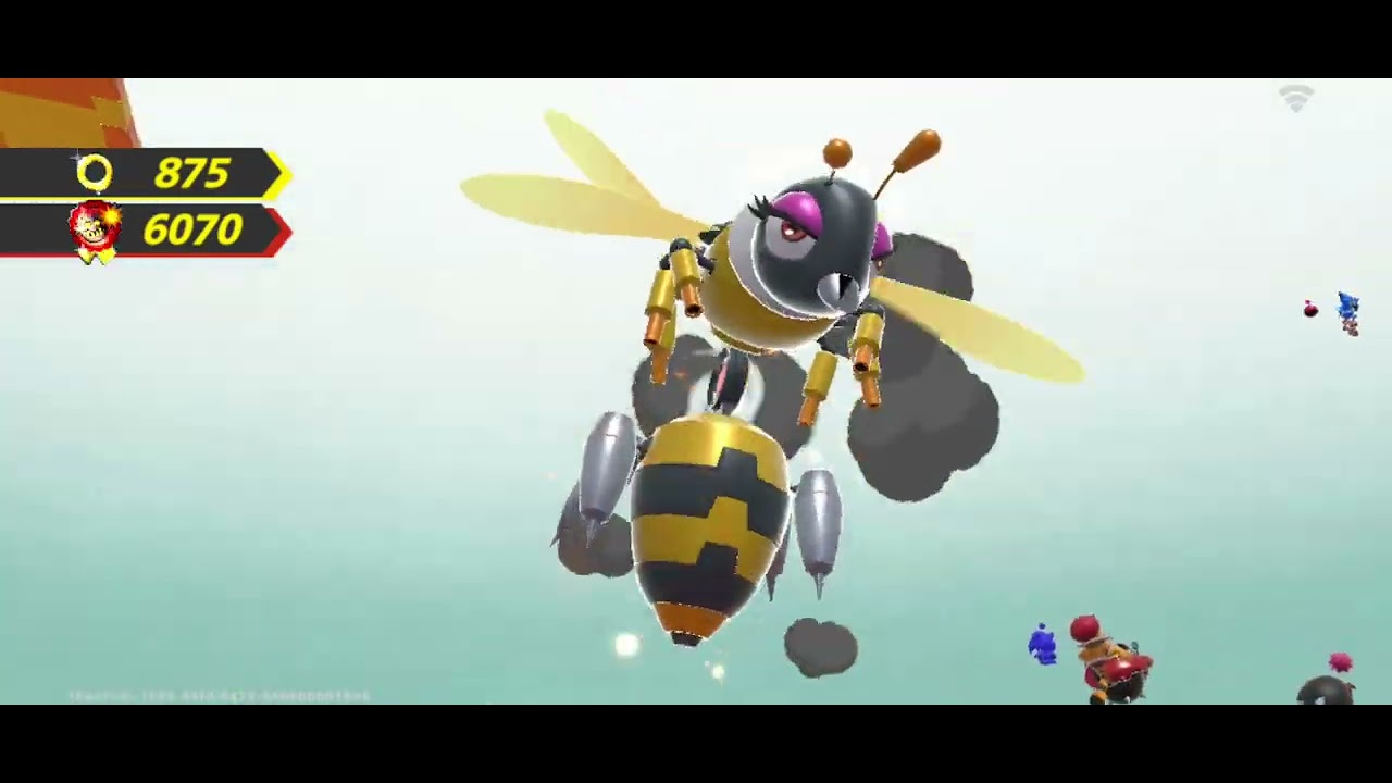 Fighting boss in Sonic rumble