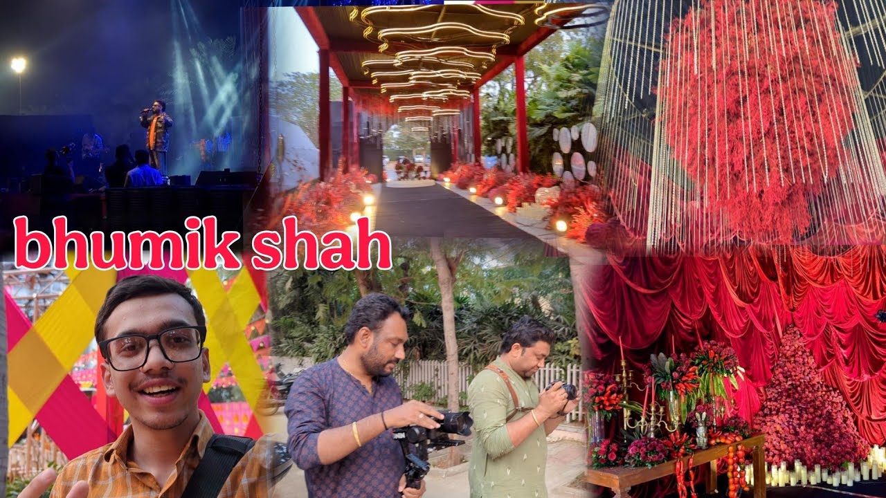 Bhumik shah or event me bhaut badiya sa decoration tha 