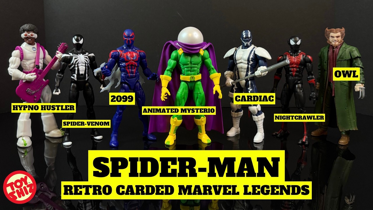Новая серия ретро-карточек «Человек-паук: Анимационный сериал» 2025 года | Marvel Legends | Hasbro