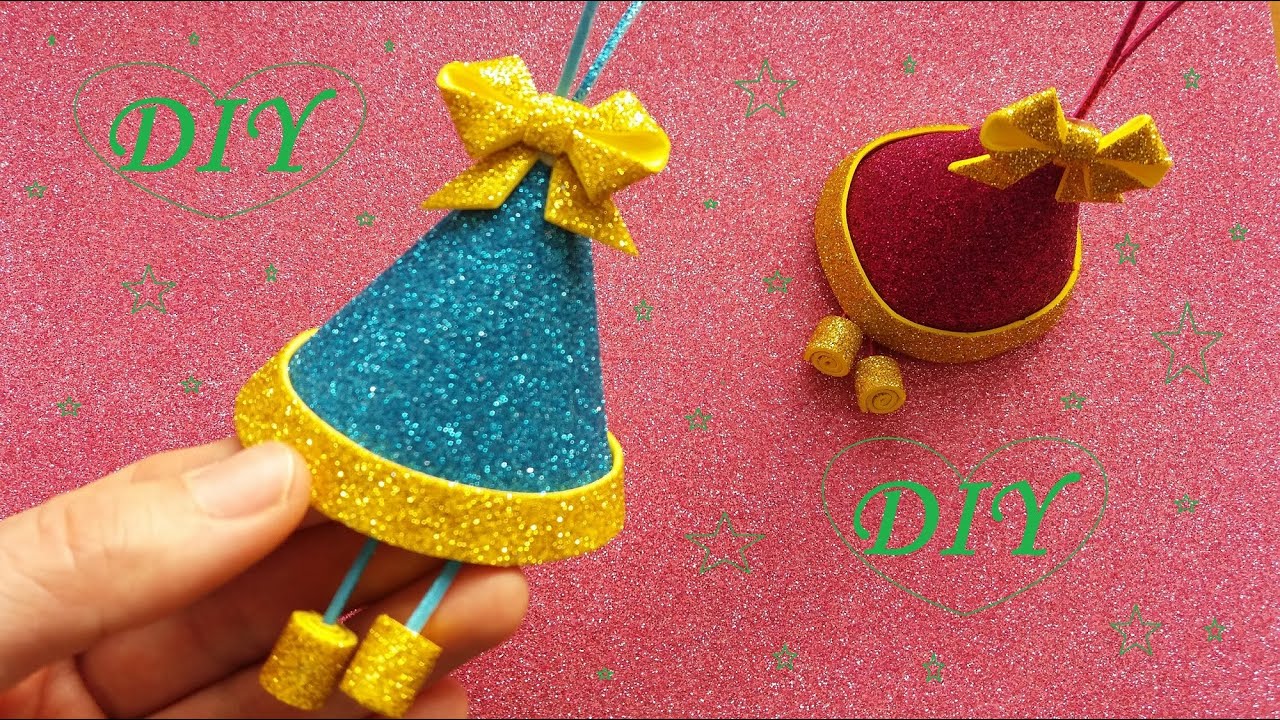 🎄DIY🎄КОЛОКОЛЬЧИКИ из фоамирана Новогодние Украшения🎄Christmas tree decoration🎄Foam Eva Craft Ideas🎄