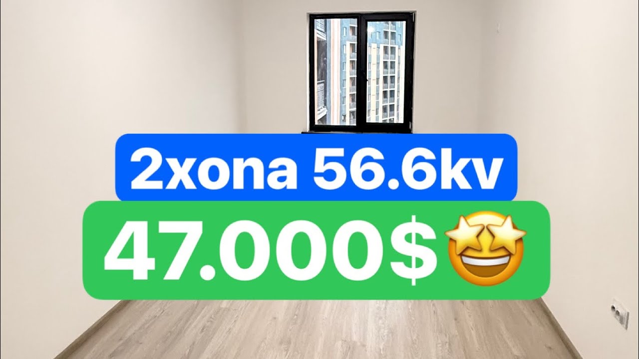 ▫️ Новостройка ”Сокин Макон” ЖК▫️2хона 56.6м² 11-этаж▫️Нархи-47.000$🤩📞(99)-806-67-68📞(97)-025-15-15