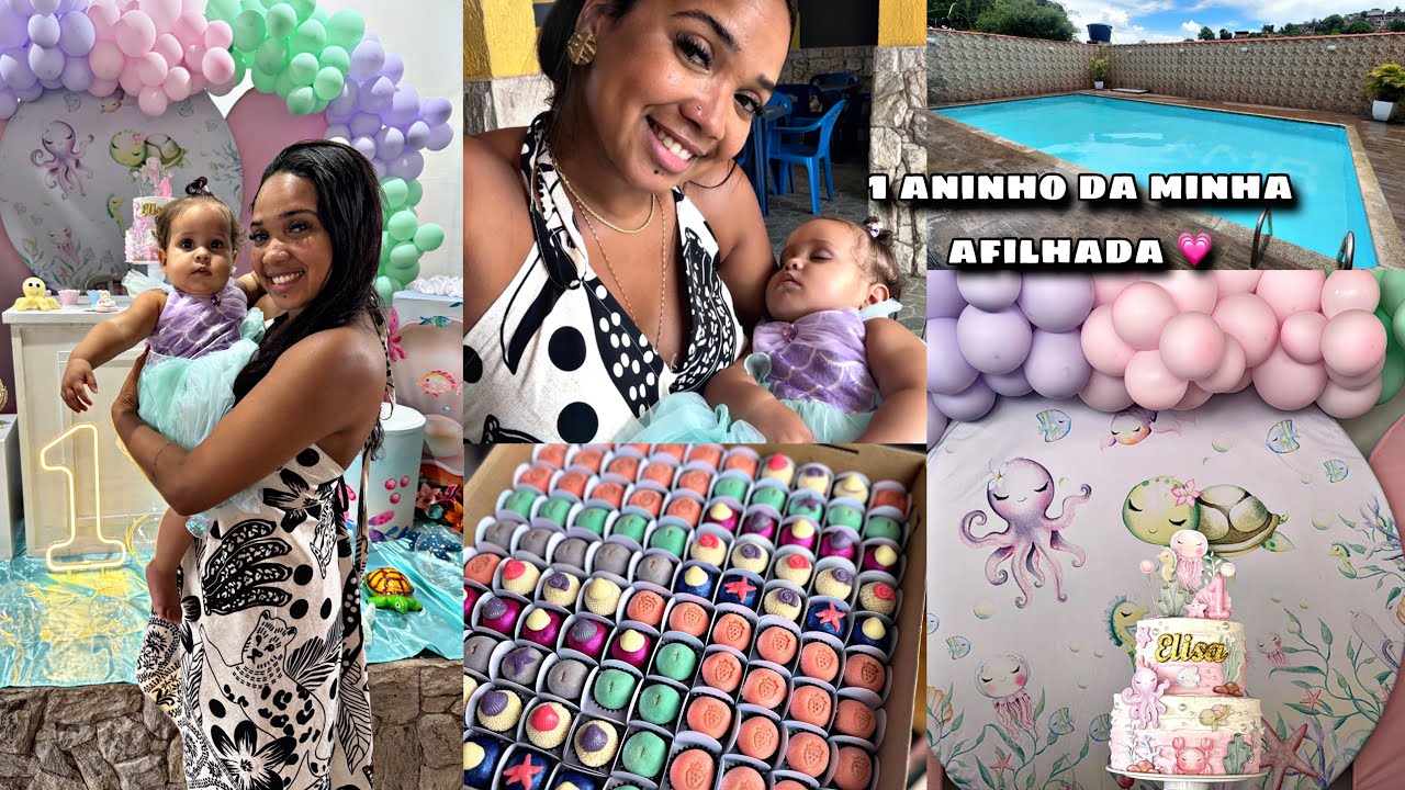 MINI VLOG DO ANIVERSÁRIO DA MINHA AFILHADA 💗
