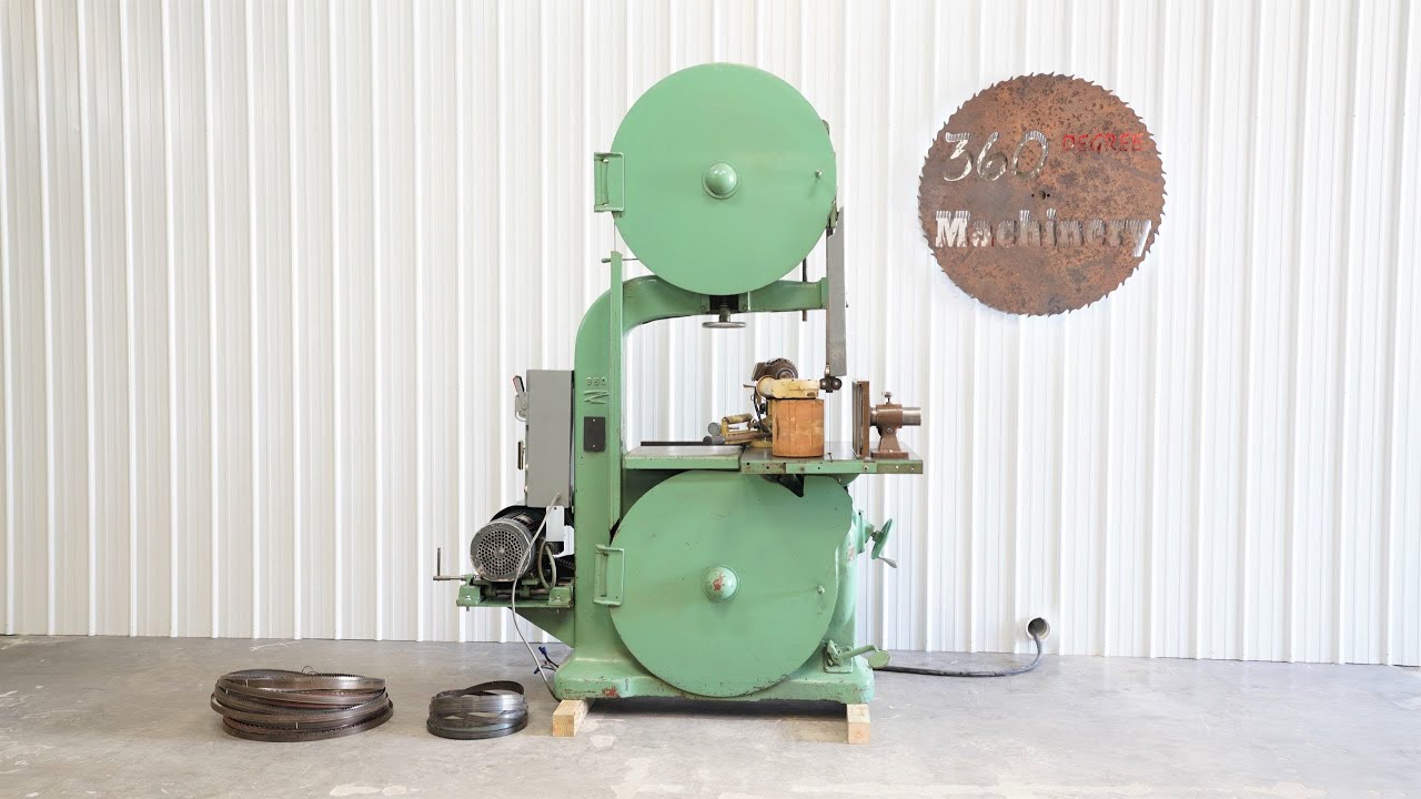 J.A. FAY & EGAN 950 LIGHTNING VARIABLE SPEED BANDSAW W/FEEDER