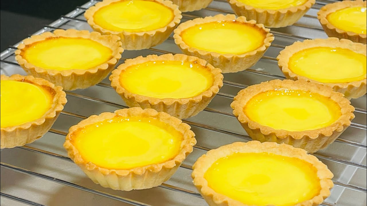 Công thức Bánh Tart Trứng vỏ siêu giòn nhân kem trứng thơm béo