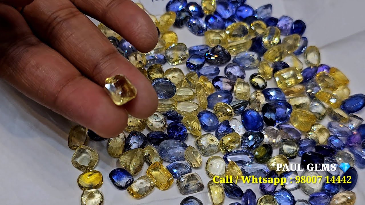 Sapphire Lot Ceylon Mines Neelam & Pukhraj Different Quality price || Certified Sapphire Collection