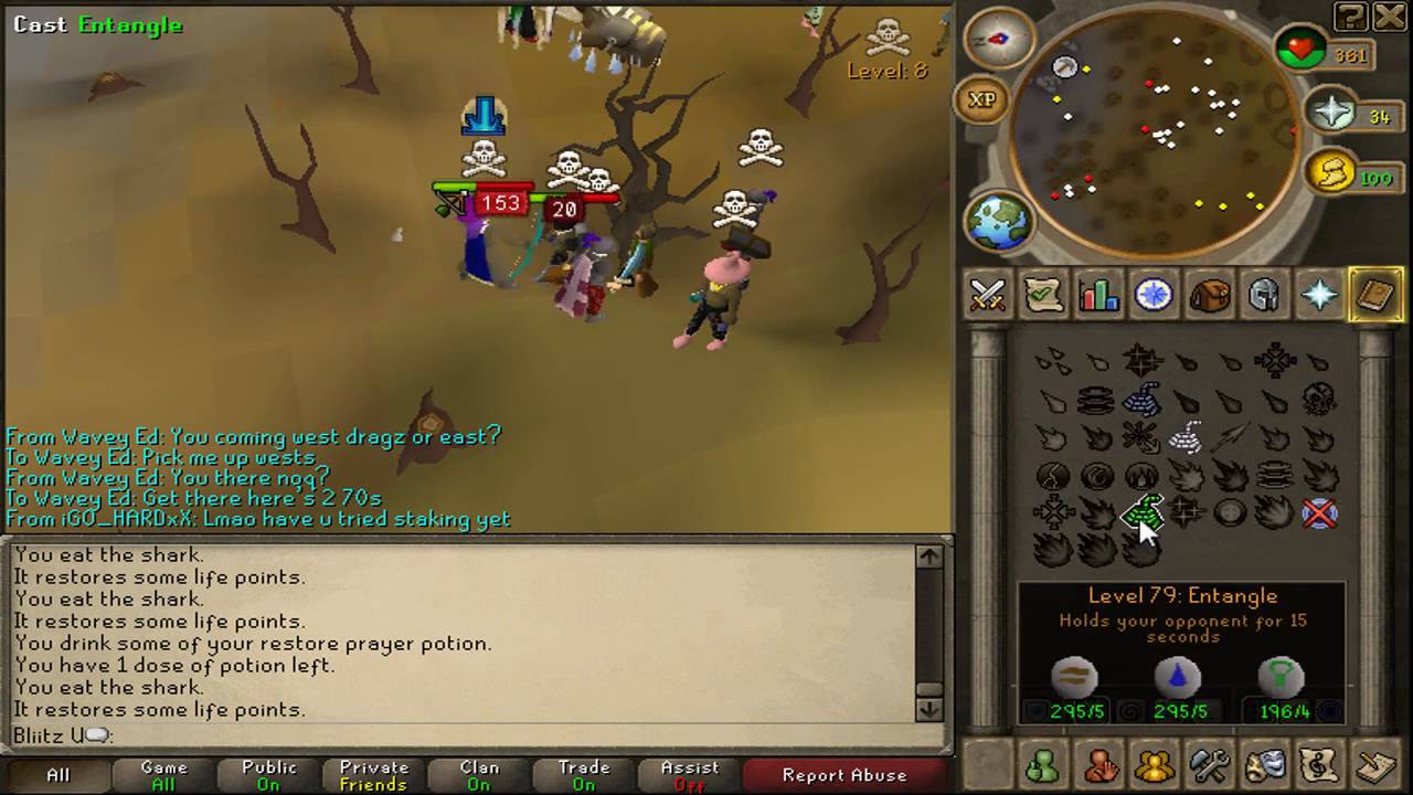 Blitz U PK Vid 1 - Wildy - 70m+ Loot - Hybrid Pure [ Runescape ]