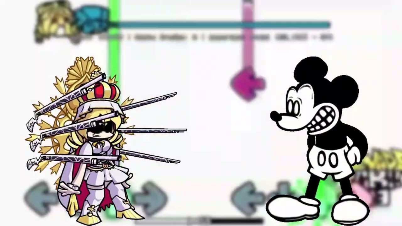 FNF: Mami Vs S.N.S. Mickey Mouse Sings Salvation