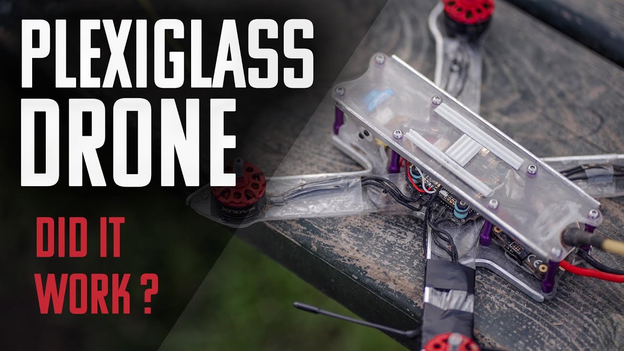 🥶 Is a Plexiglass drone able to fly ❓❔  SUB EN ( Frank Citro )