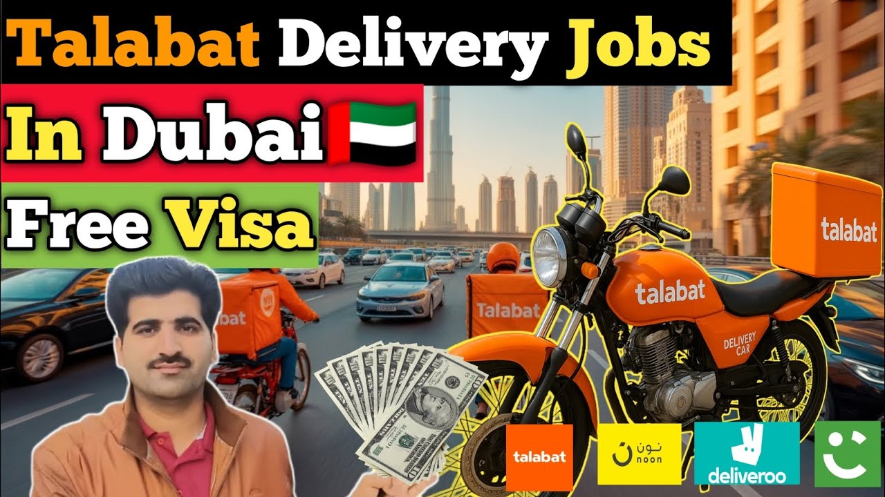 Talabat Delivery Jobs in UAE🇦🇪 | Salary | Commission | Noon | Cream | Deliveroo | Dubai Delivery Job