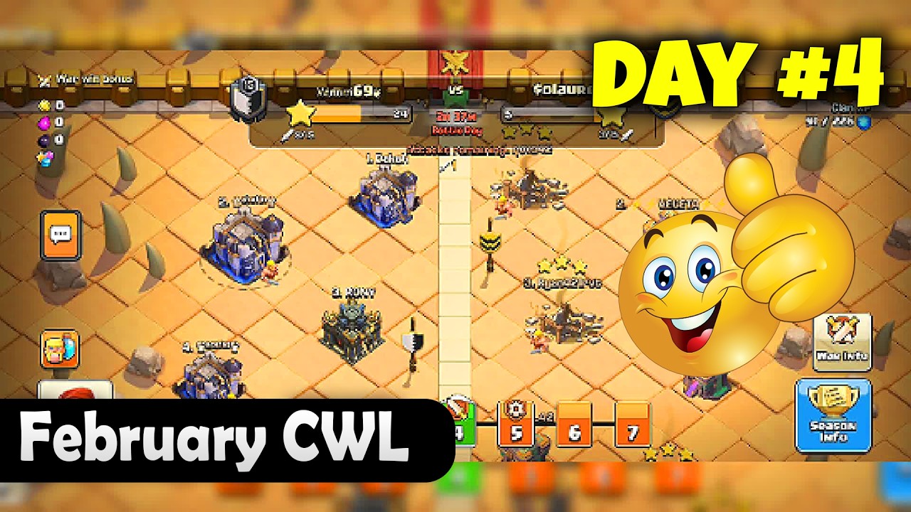 February CWL 2026 (Day 4) | Clash of clans | NEBULA NEXUS