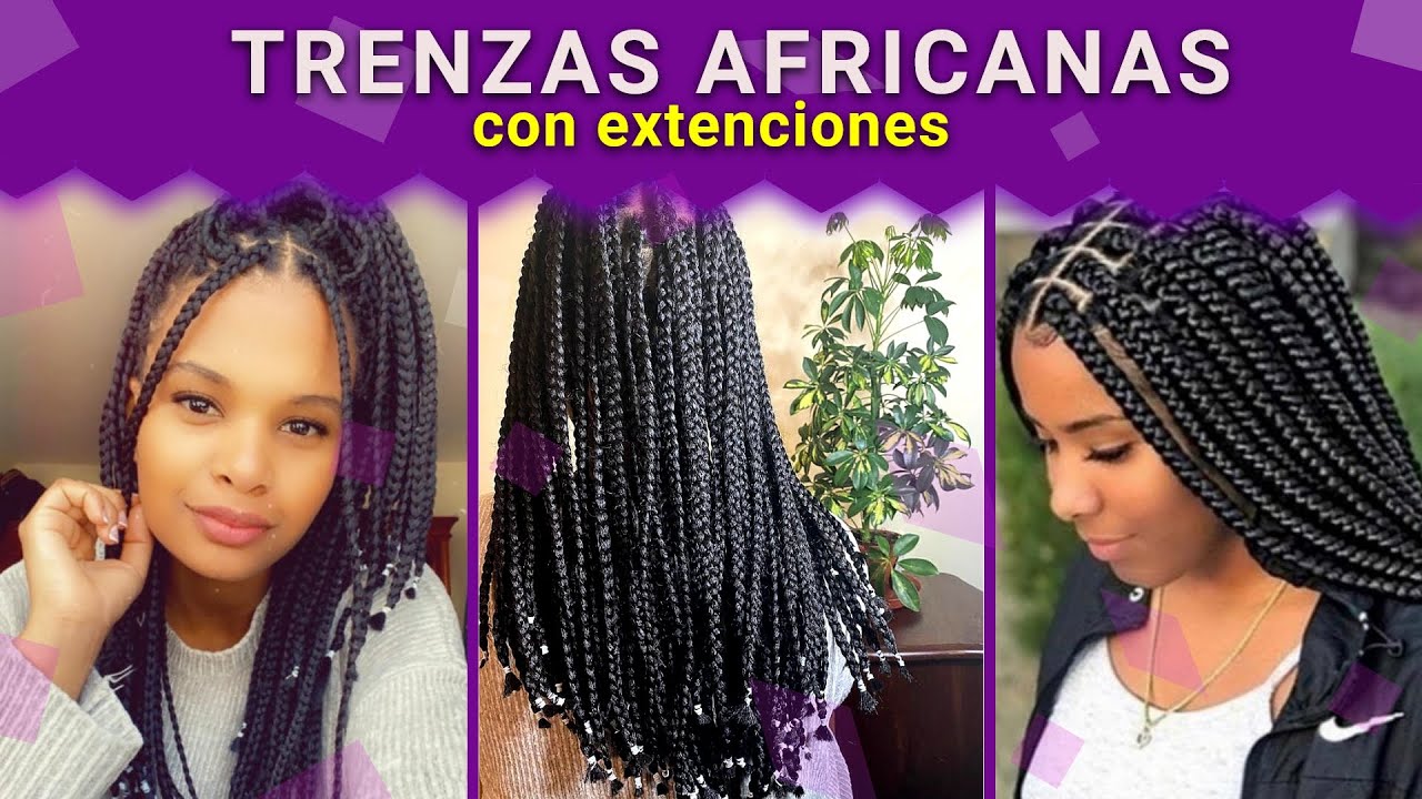 Cómo Hacer TRENZAS AFRICANAS Paso a Paso | 🎀TRENZAS AFRICANAS Con KANEKALON para PRINCIPIANTES FÁCIL