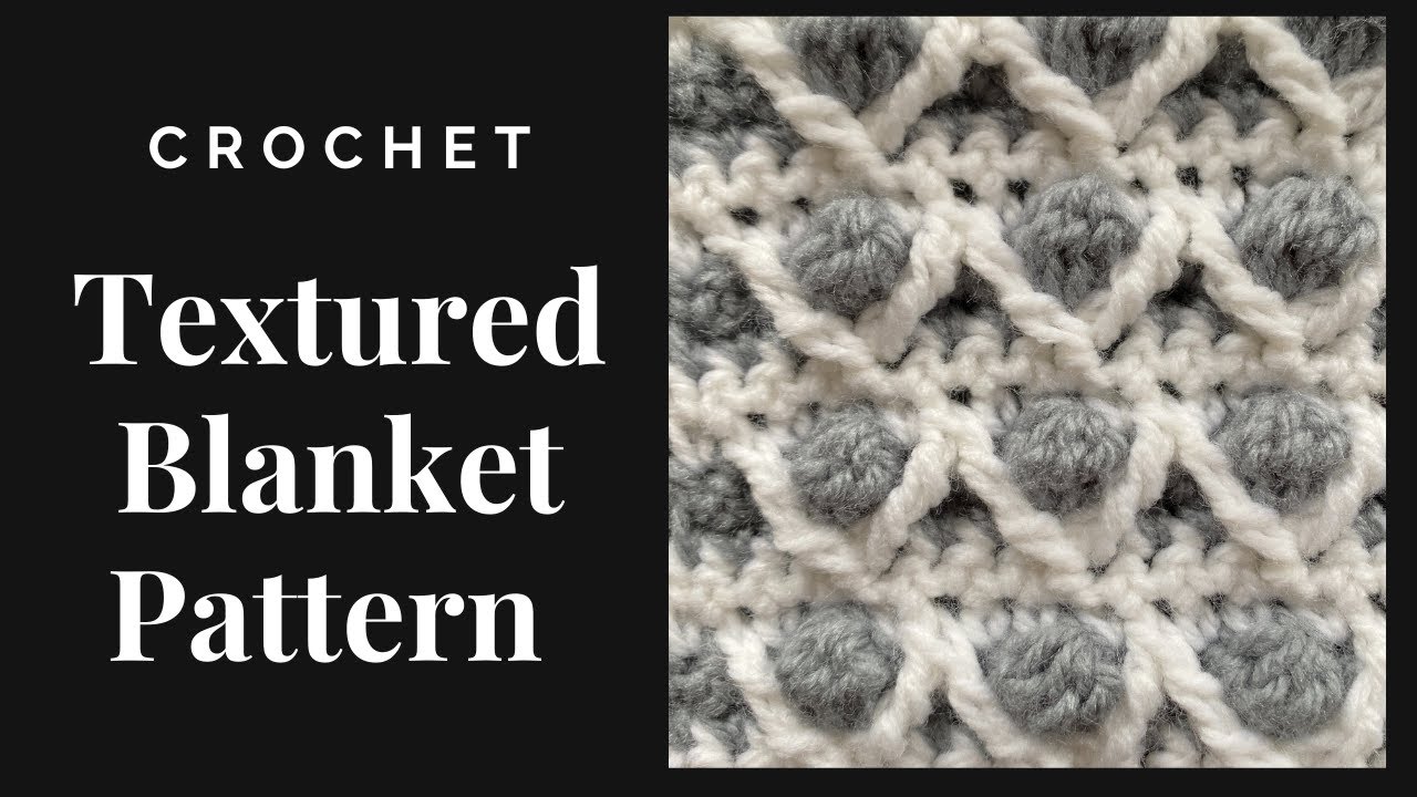 Textured Baby Blanket Crochet Pattern | Scarf Pattern | New Crochet Design